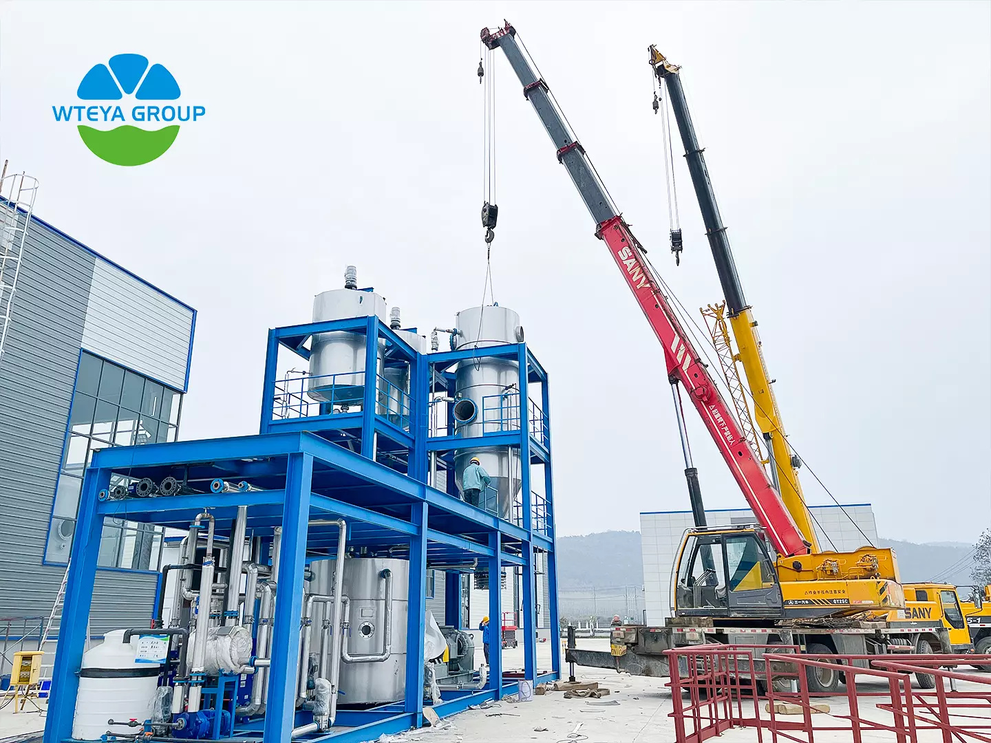 MVR evaporator PLC control cabinet and HMI